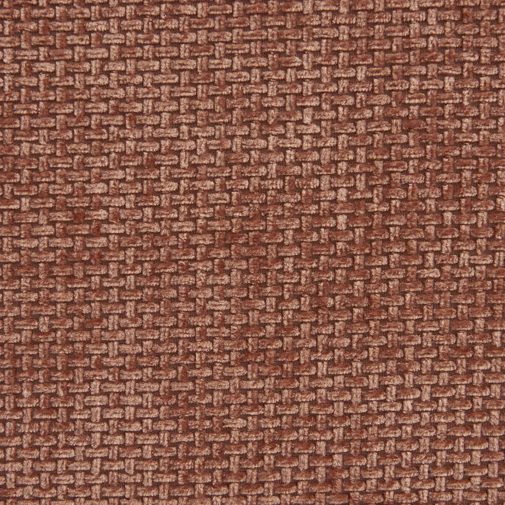 JANIS Modular Chenille Armchair with Compact Delivery – Terracotta