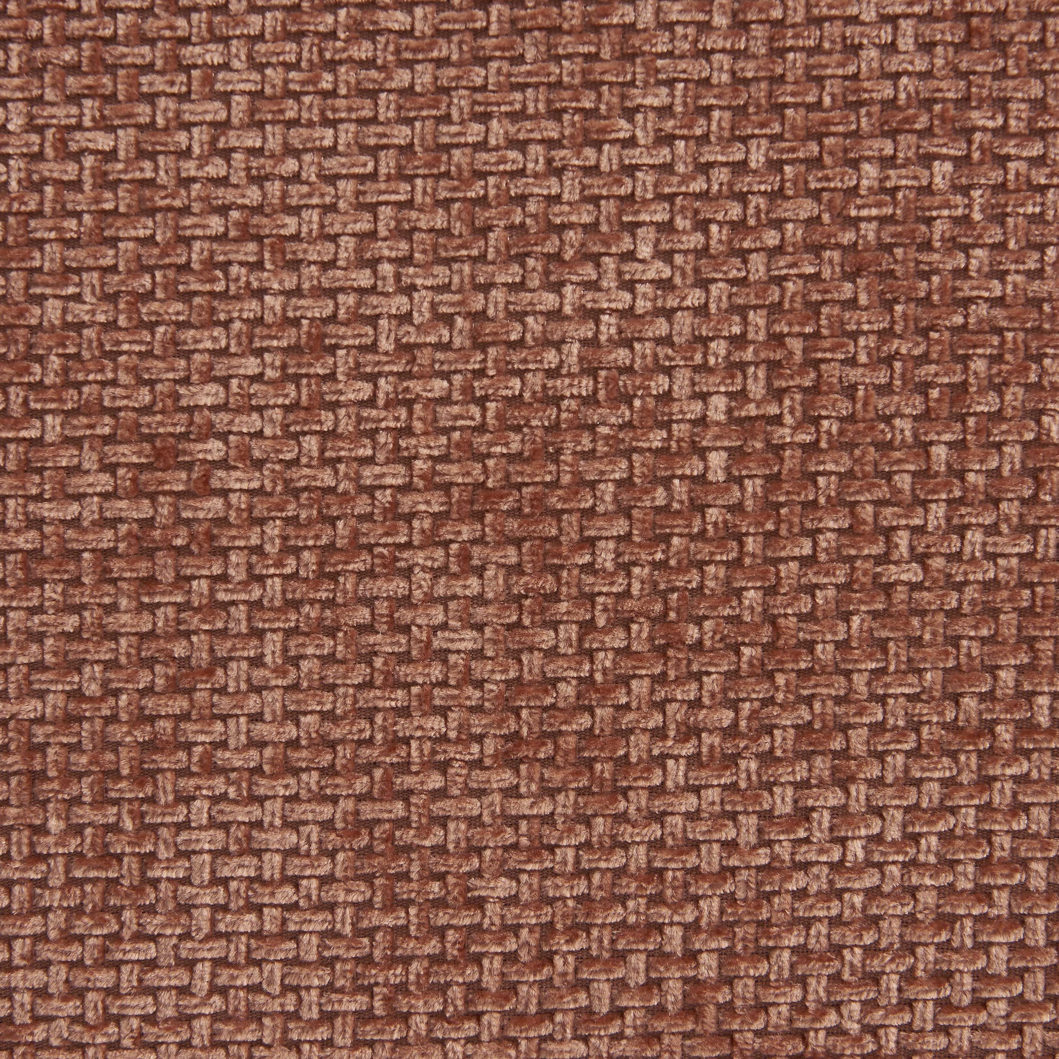 JANIS Modular Chenille Armchair with Compact Delivery – Terracotta