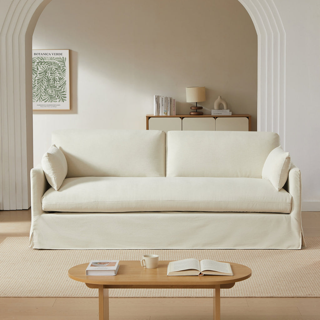 JATOBA Fabric Straight Sofa – Beige