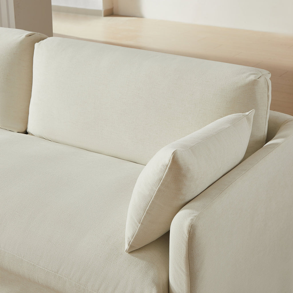 JATOBA Fabric Straight Sofa – Beige