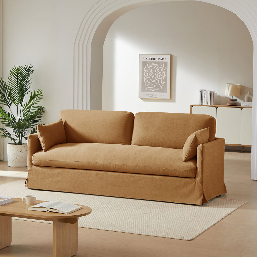 JATOBA Fabric Straight Sofa – Orange
