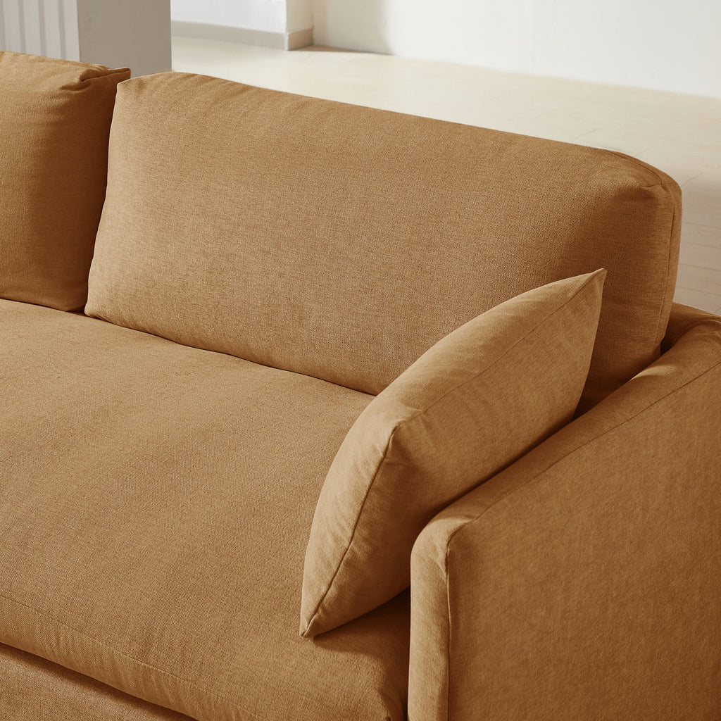 JATOBA Fabric Straight Sofa – Orange