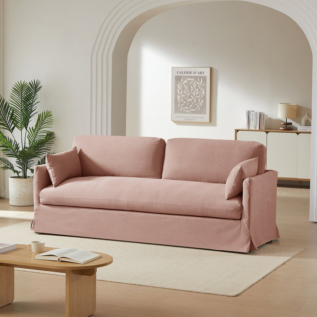 JATOBA Fabric Straight Sofa – Pink