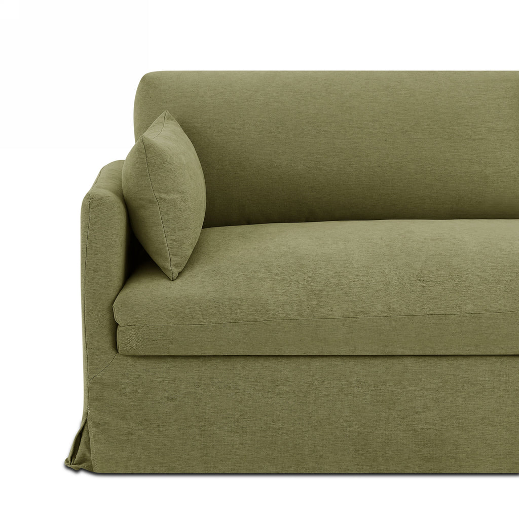 JATOBA Fabric Straight Sofa – Green