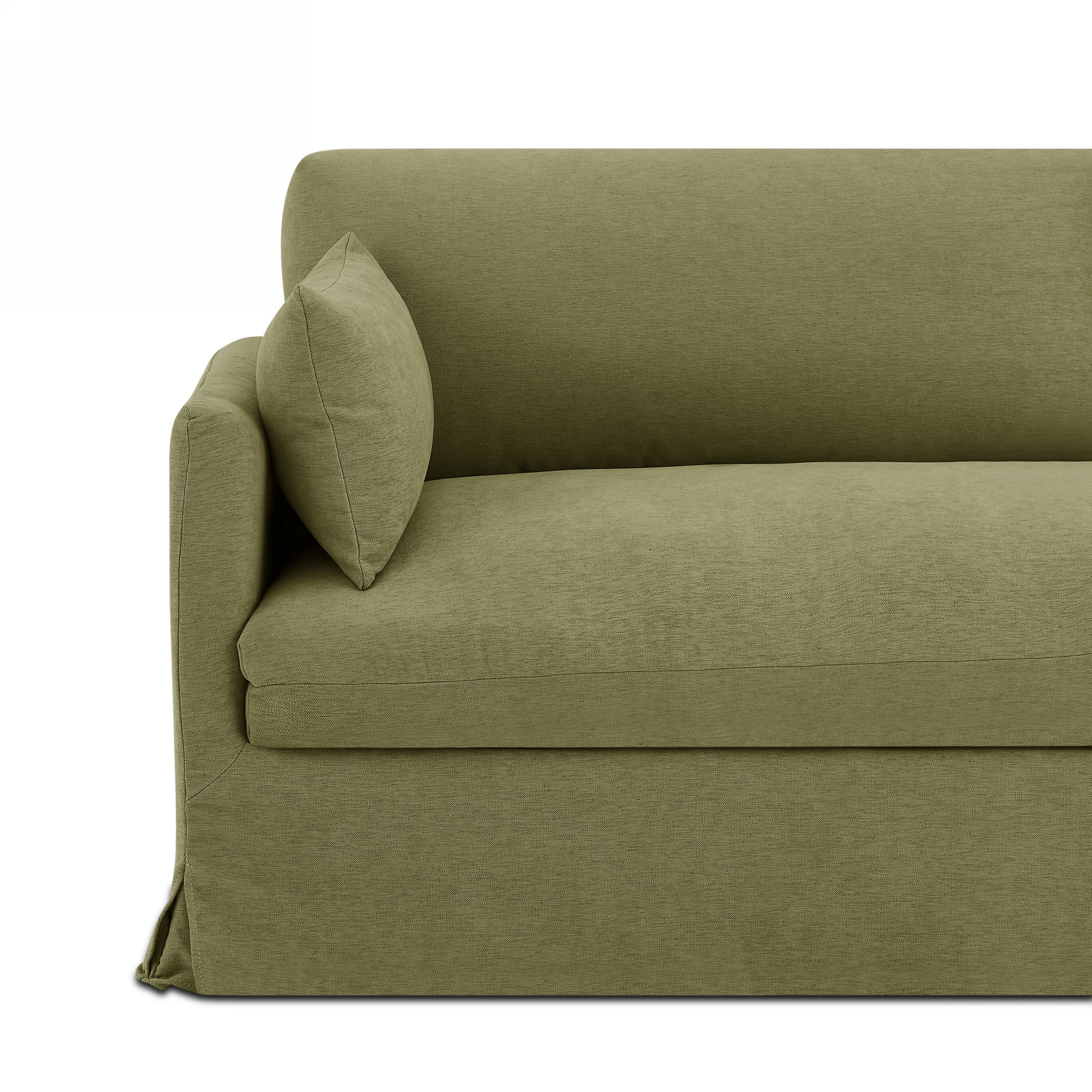 JATOBA Fabric Straight Sofa – Green