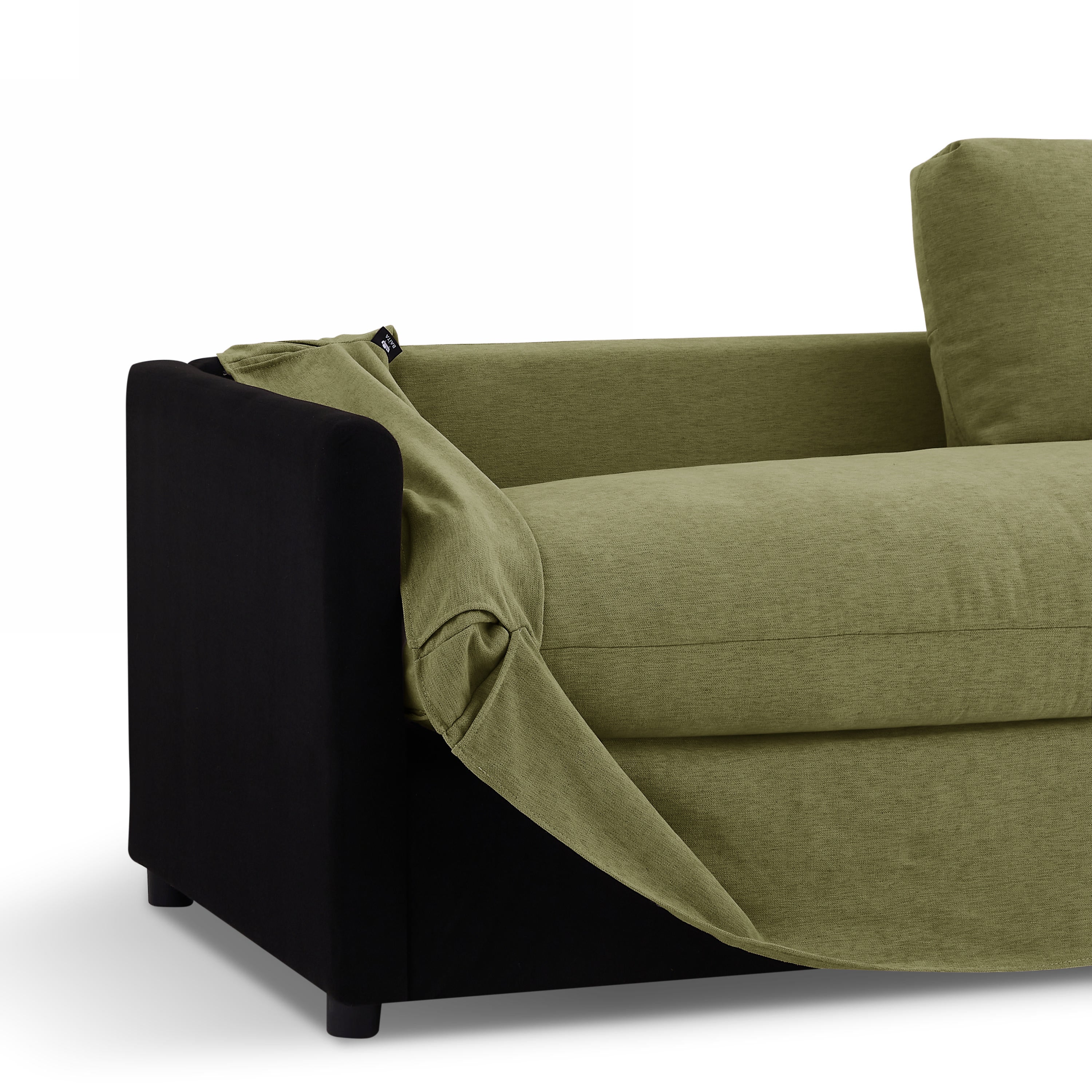 JATOBA Fabric Straight Sofa – Green