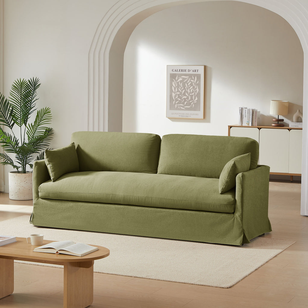 JATOBA Fabric Straight Sofa – Green
