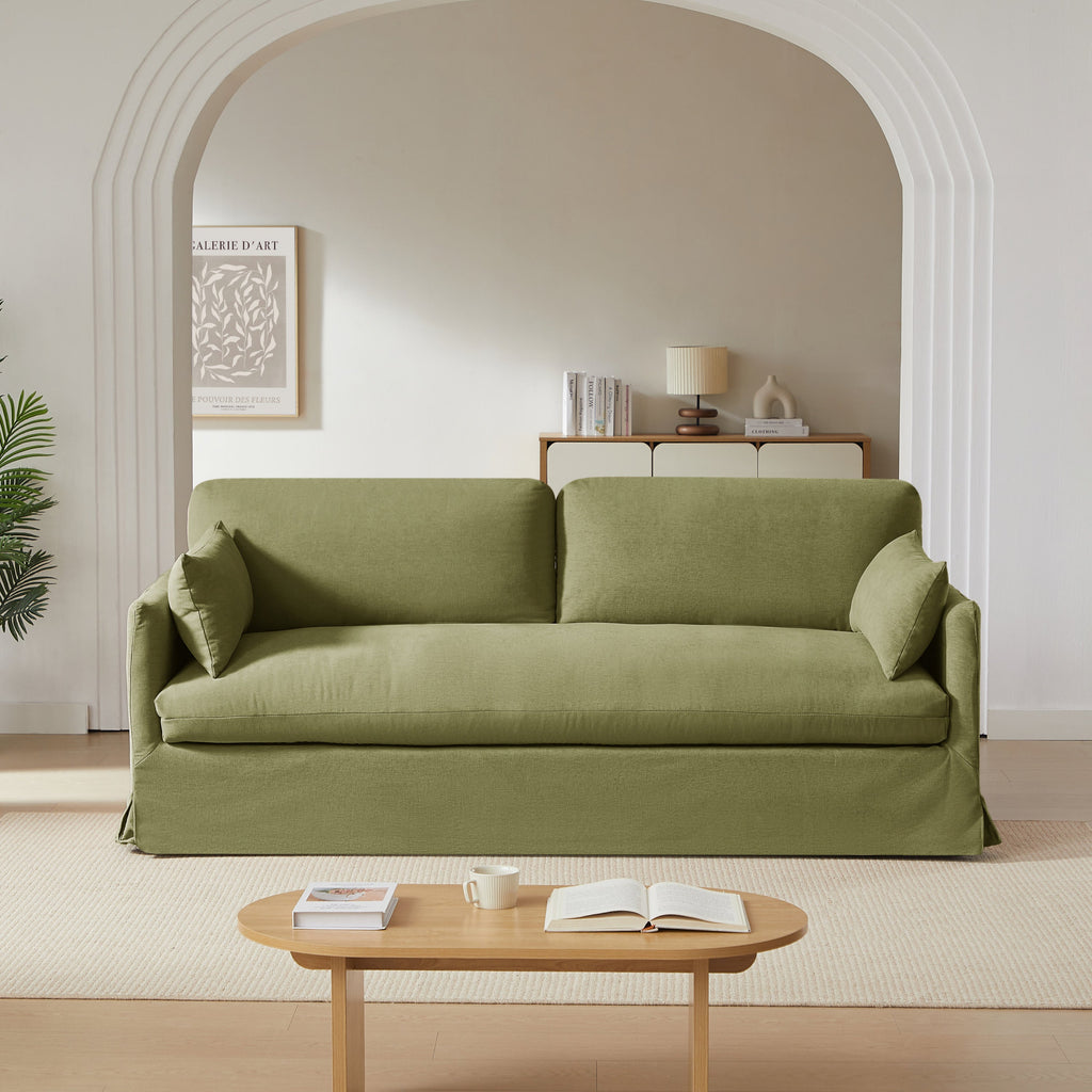 JATOBA Fabric Straight Sofa – Green