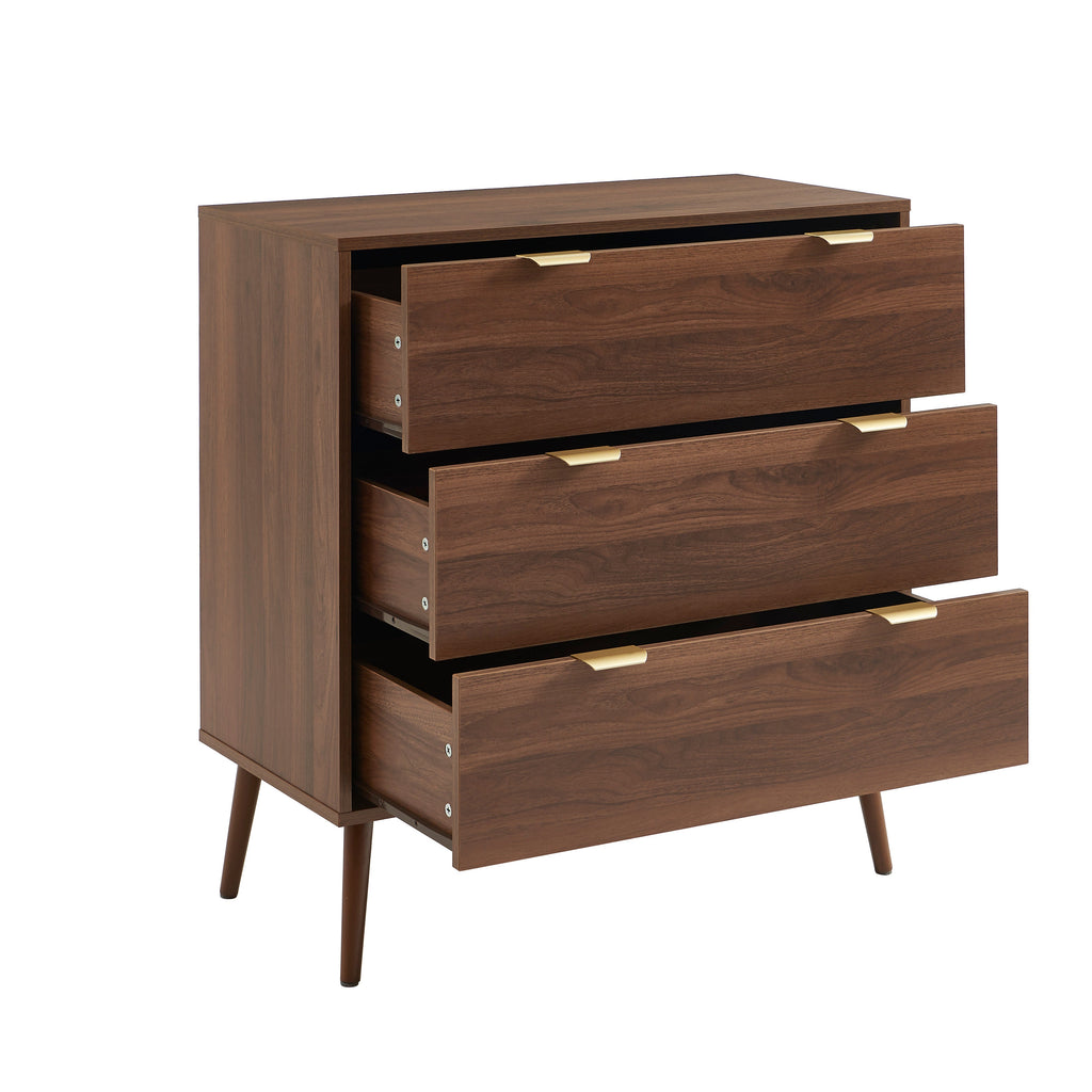 JEANNE Chest of Drawers with Storage – Walnut