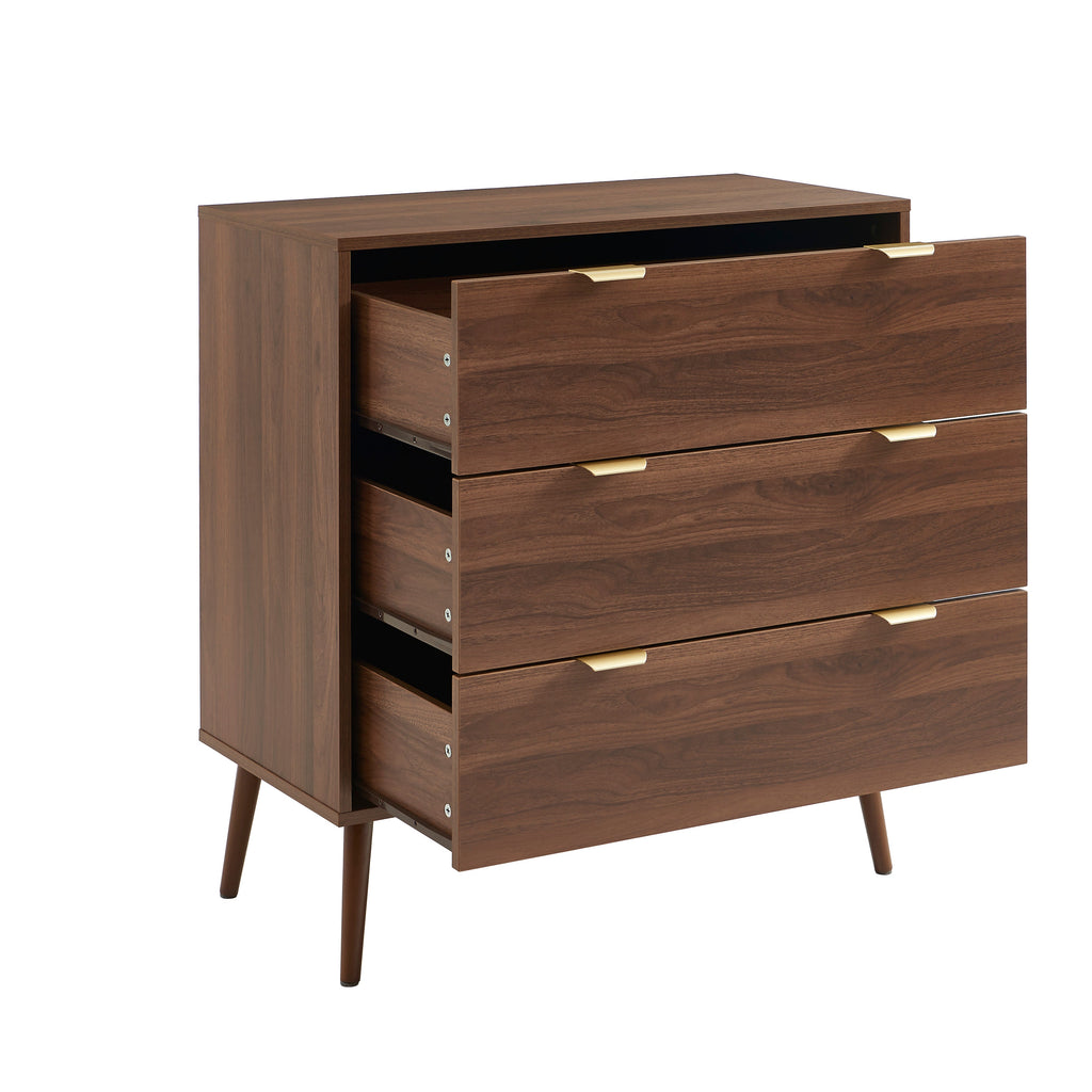 JEANNE Chest of Drawers with Storage – Walnut