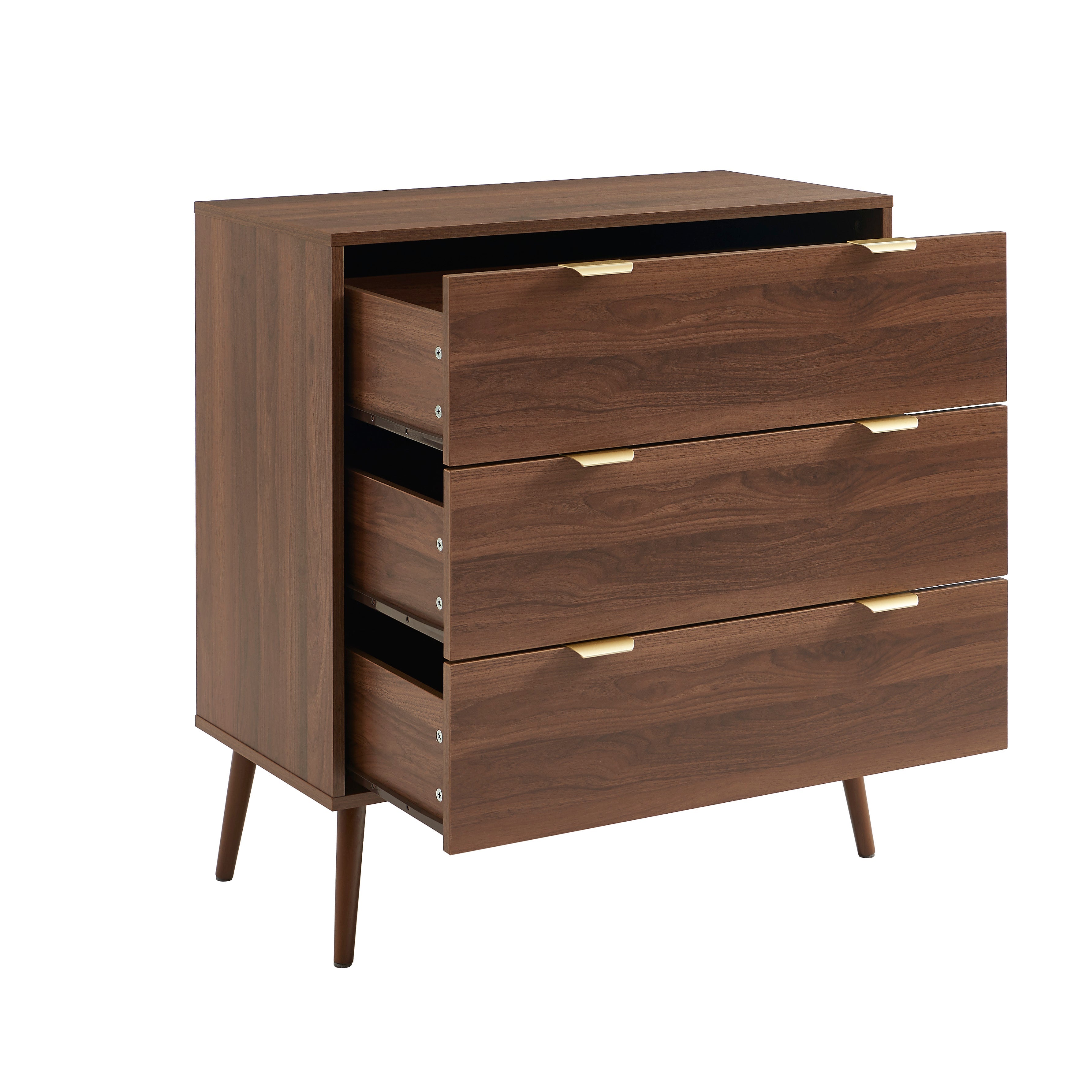 JEANNE Chest of Drawers with Storage – Walnut