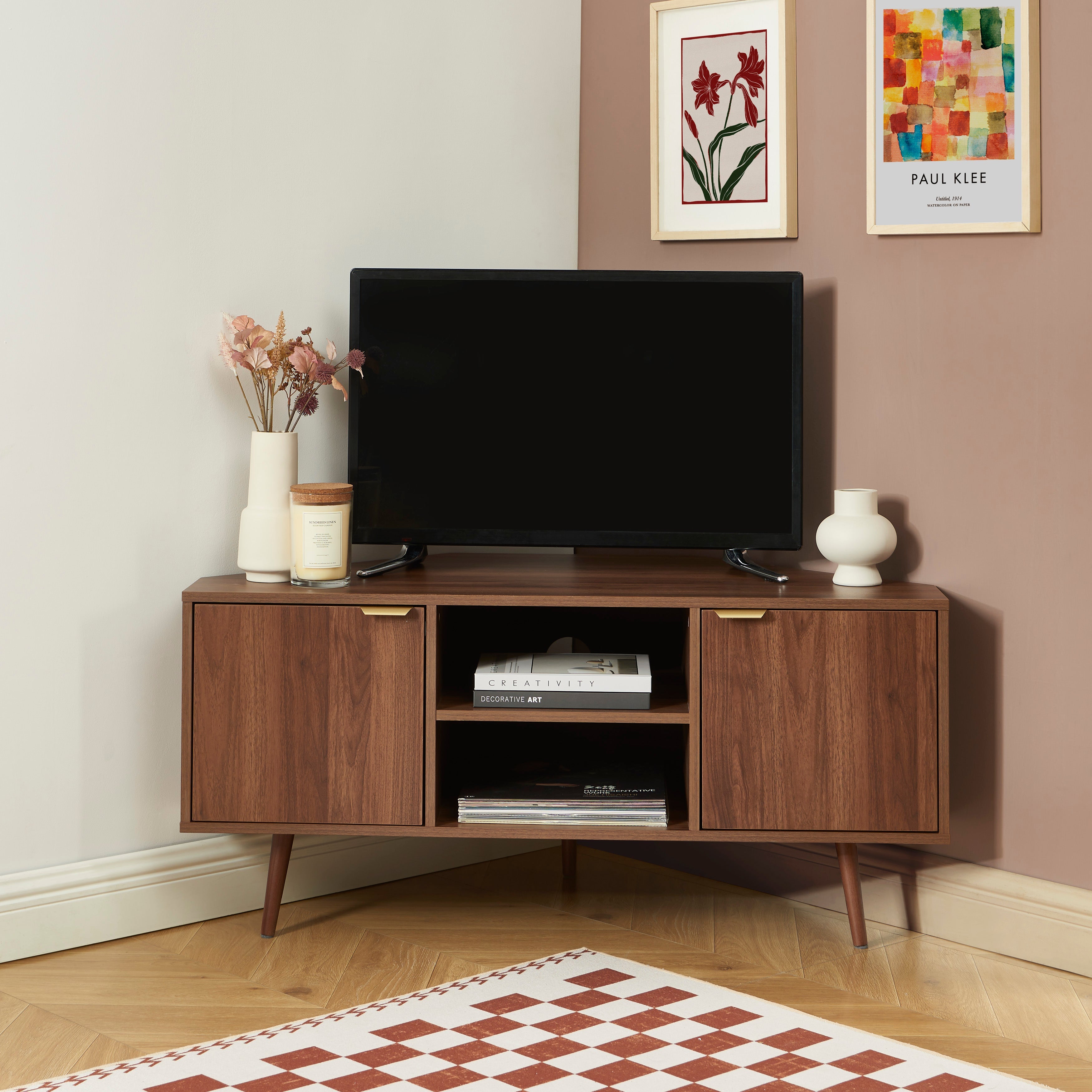 JEANNE Corner TV Stand