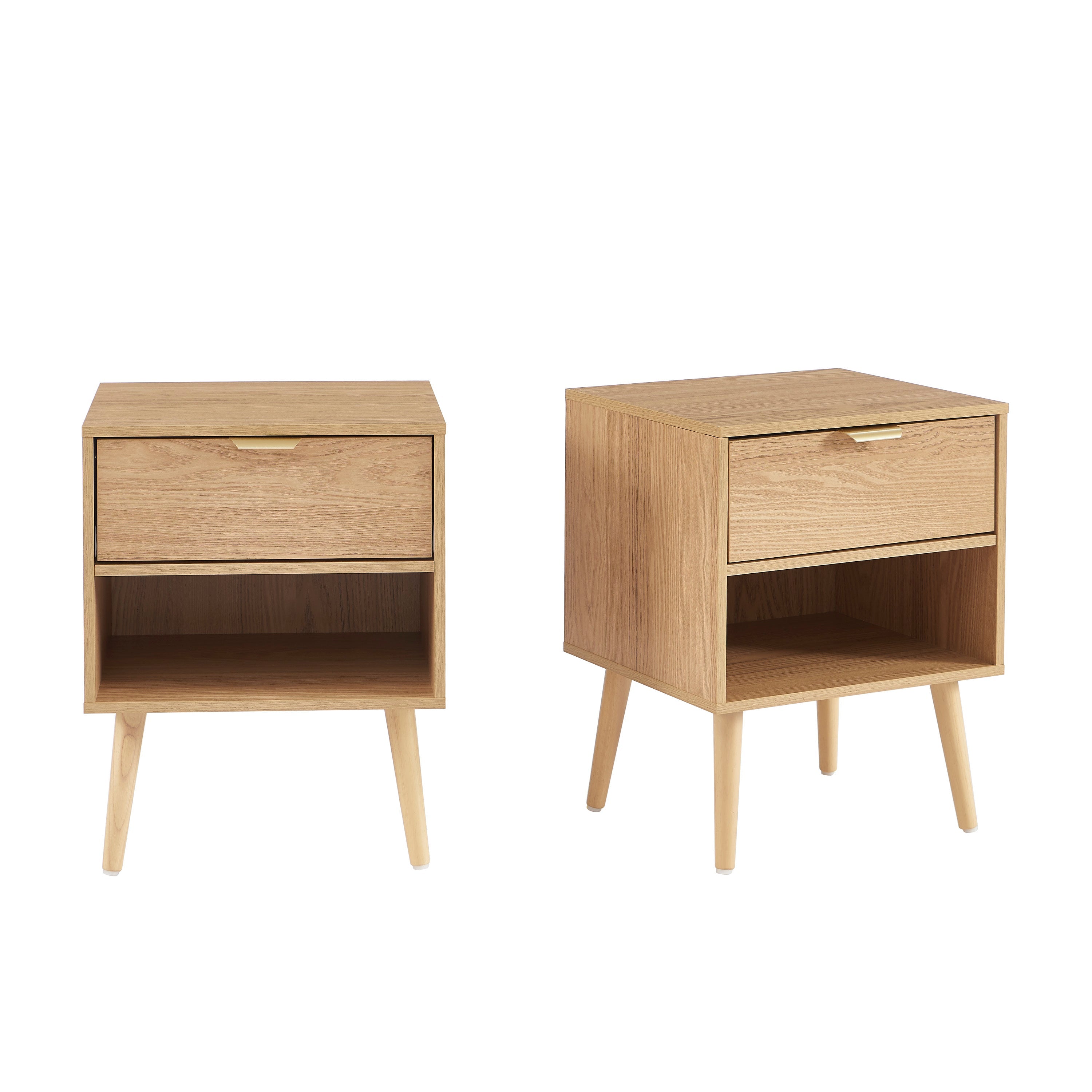 JEANNE Set of 2 Nightstands with Drawer