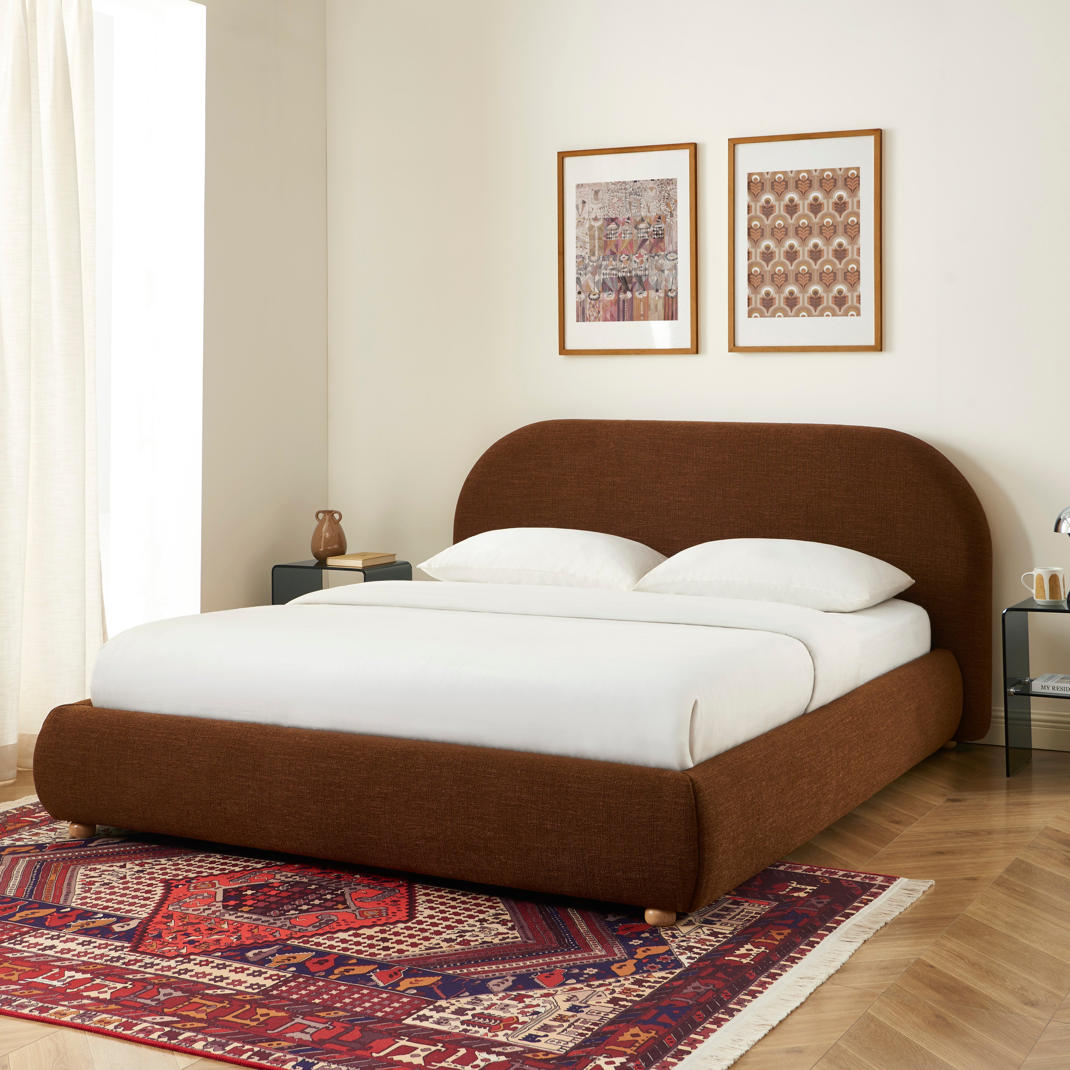 JELLY Storage Bed 63" x 79" - Brown