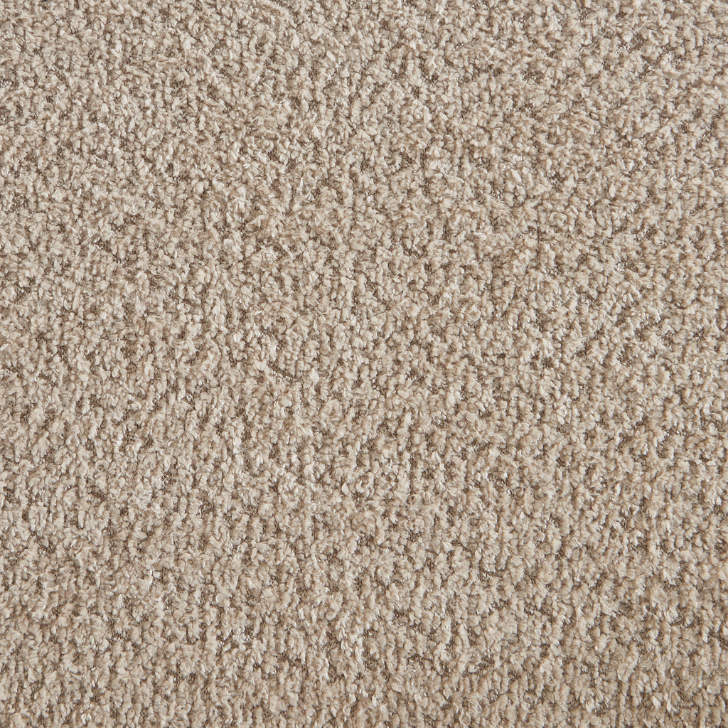 JOE Fixed 3-Seater Sofa – White Bouclé Fabric Living Room Furniture