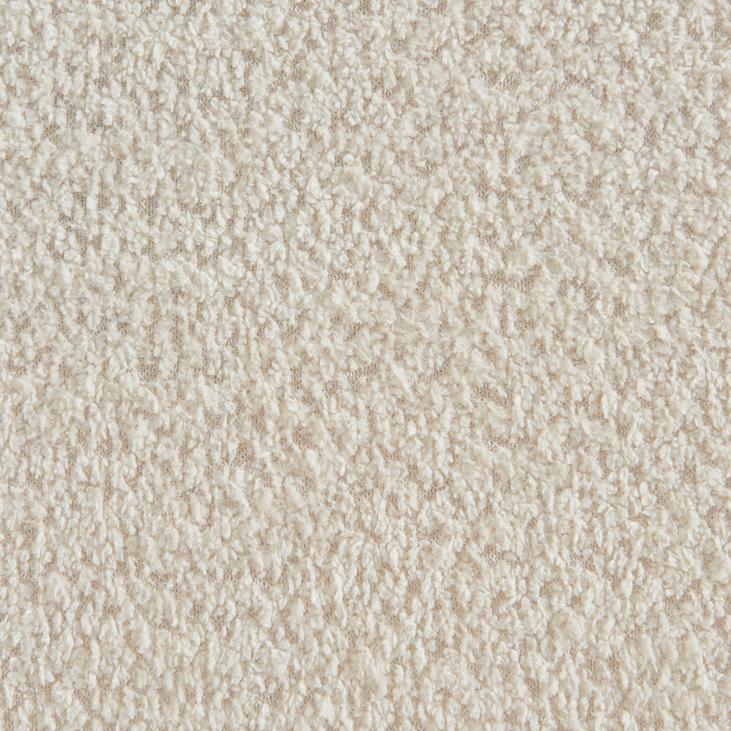 JOE Fixed 3-Seater Sofa – White Bouclé Fabric Living Room Furniture