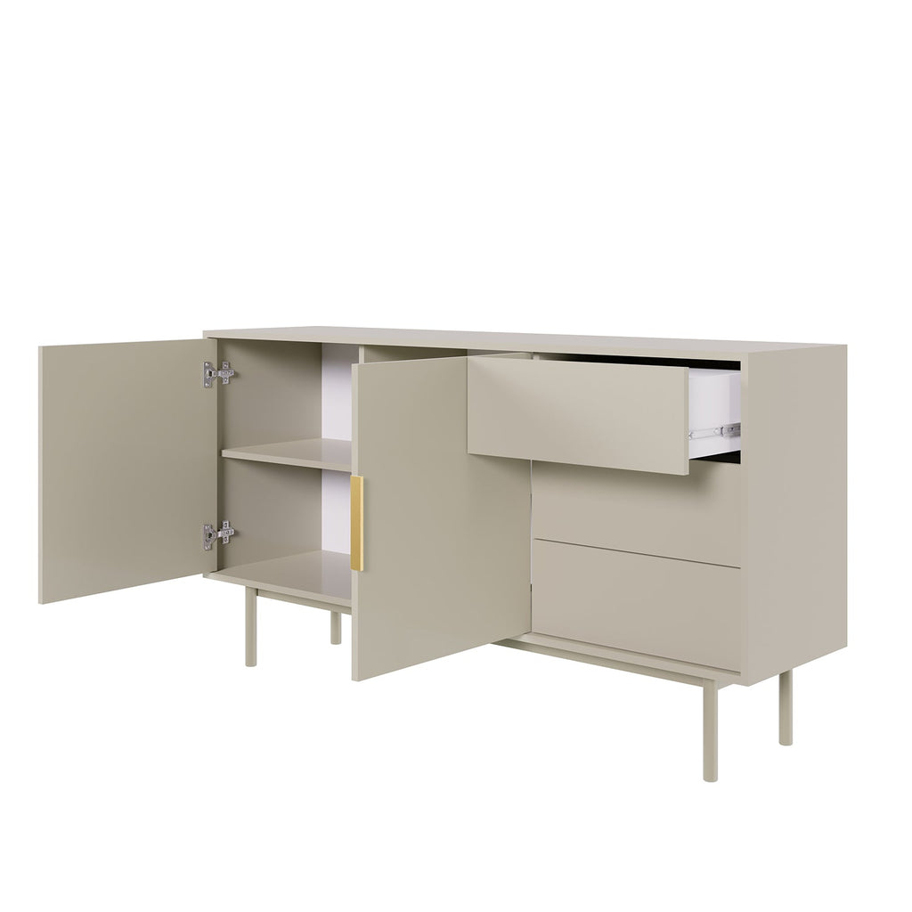 JONA Highboard, 2 doors, 3 drawers
