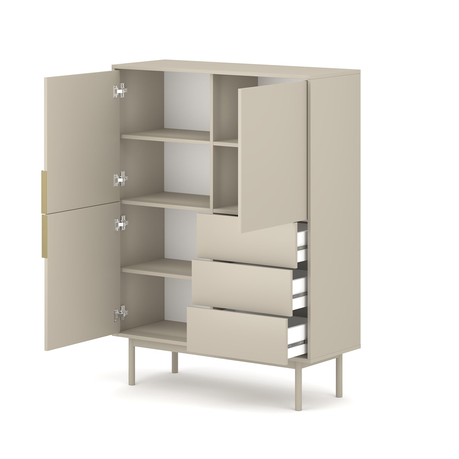 JONA Highboard, 3 doors, 3 drawers