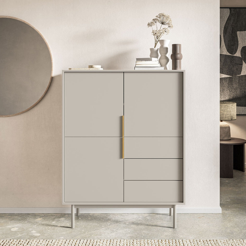 JONA Highboard, 3 doors, 3 drawers