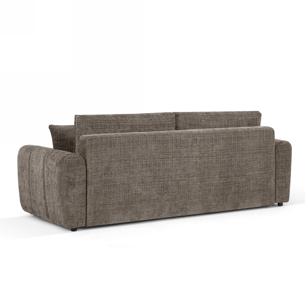 JONEA Convertible Sleeper Sofa – Textured Fabric 3-Seater Living Room Furniture