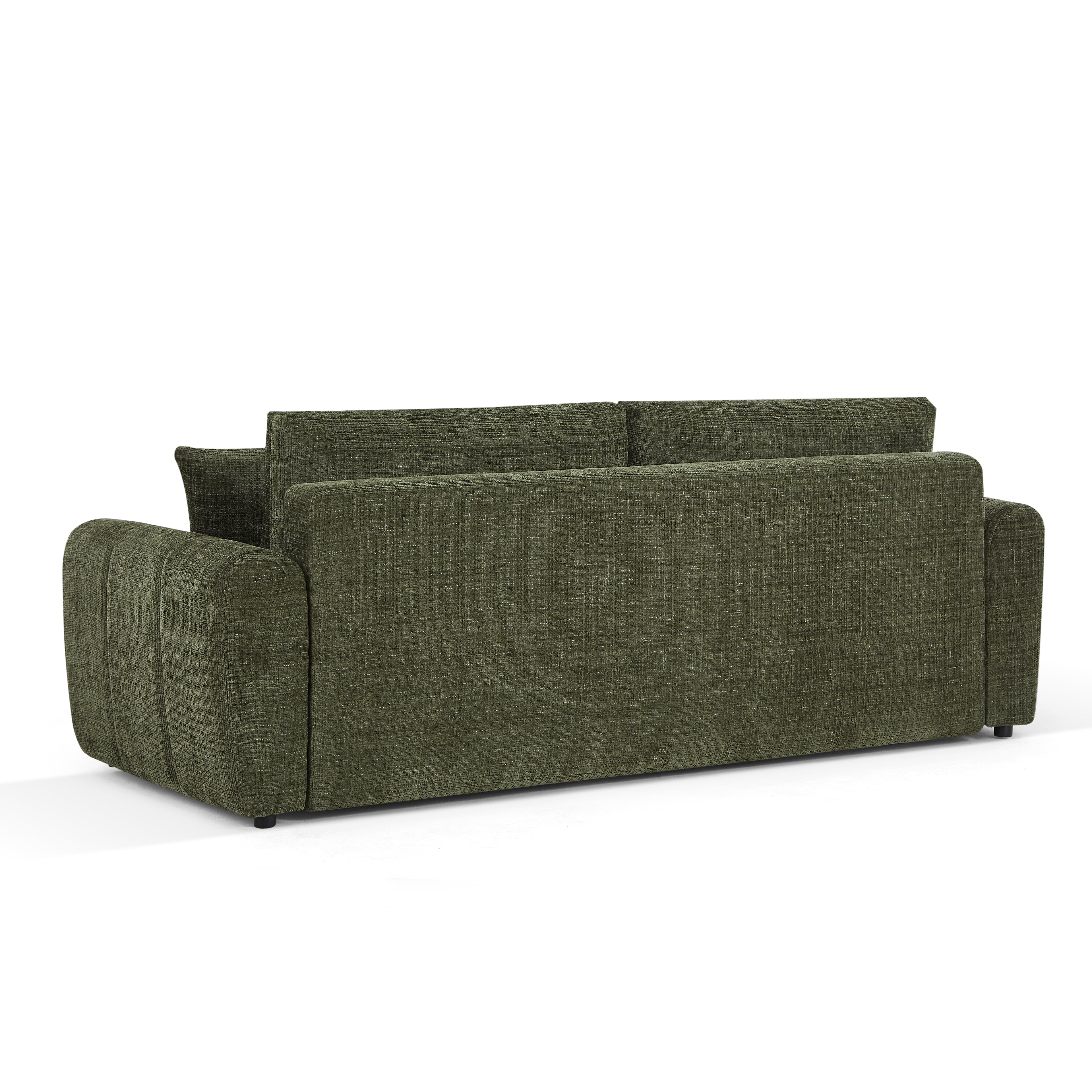 JONEA Convertible Sleeper Sofa – Textured Fabric 3-Seater Living Room Furniture