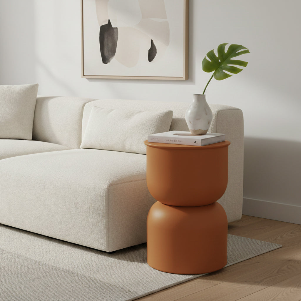 JUB Decorative Side Table – Terracotta
