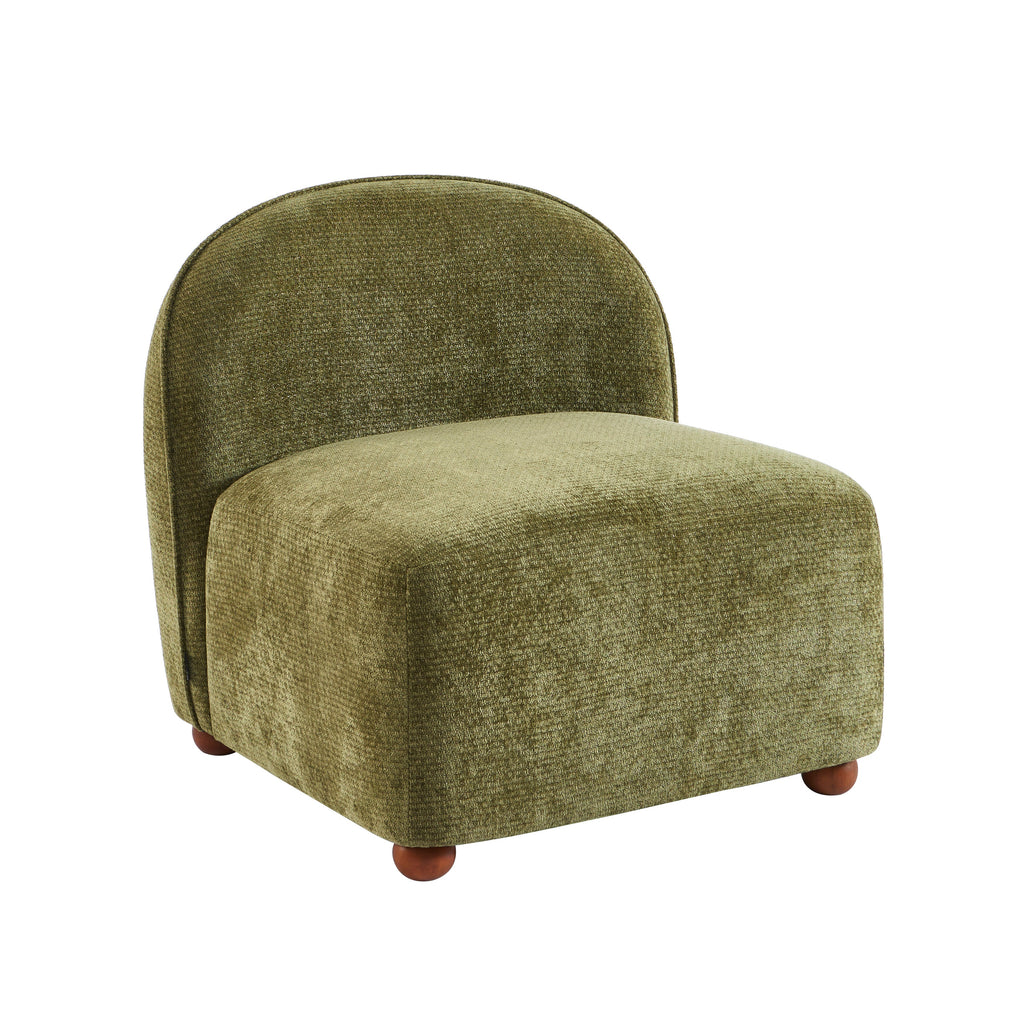 JUDY 30" Chenille Fabric Accent Chair - Green