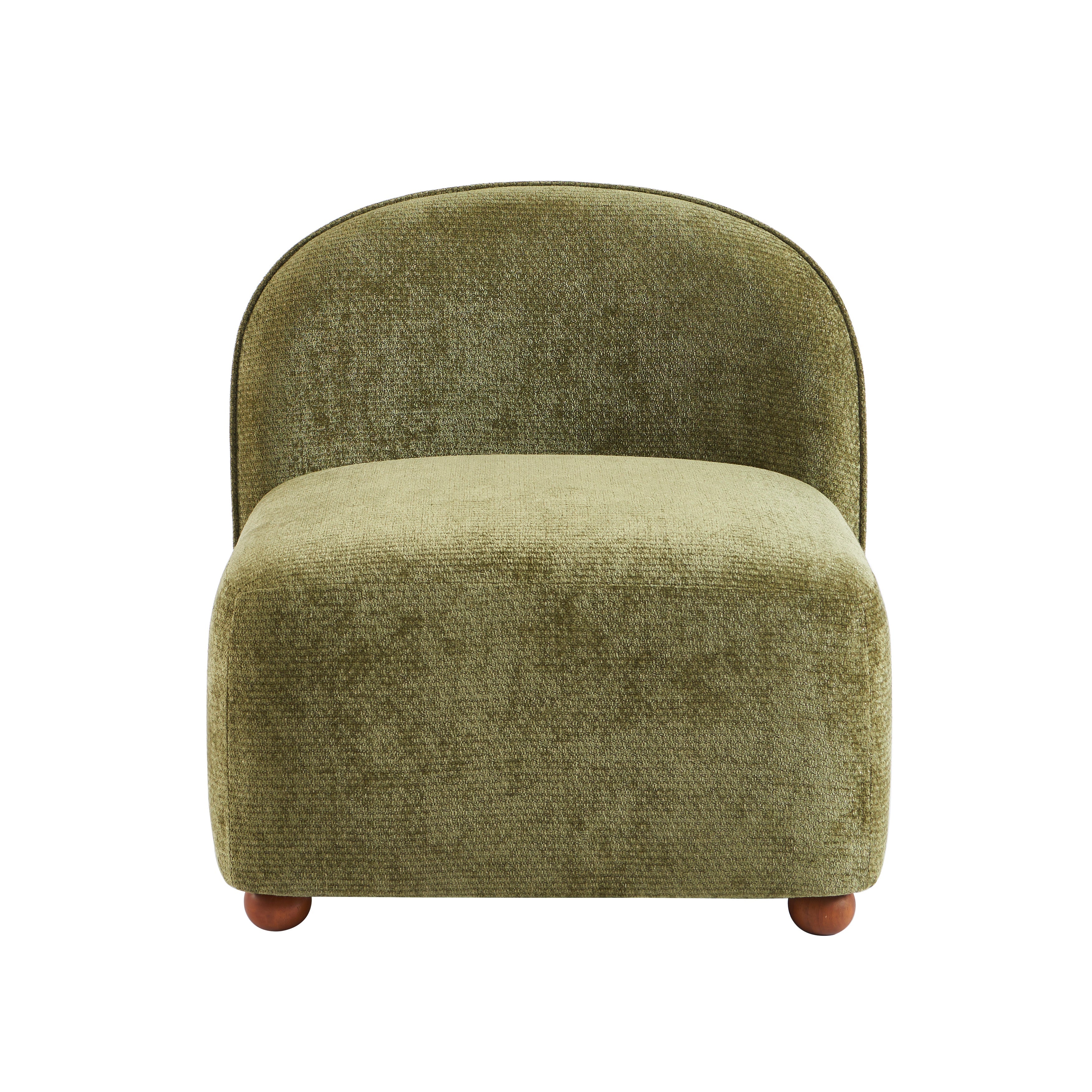JUDY 30" Chenille Fabric Accent Chair - Green