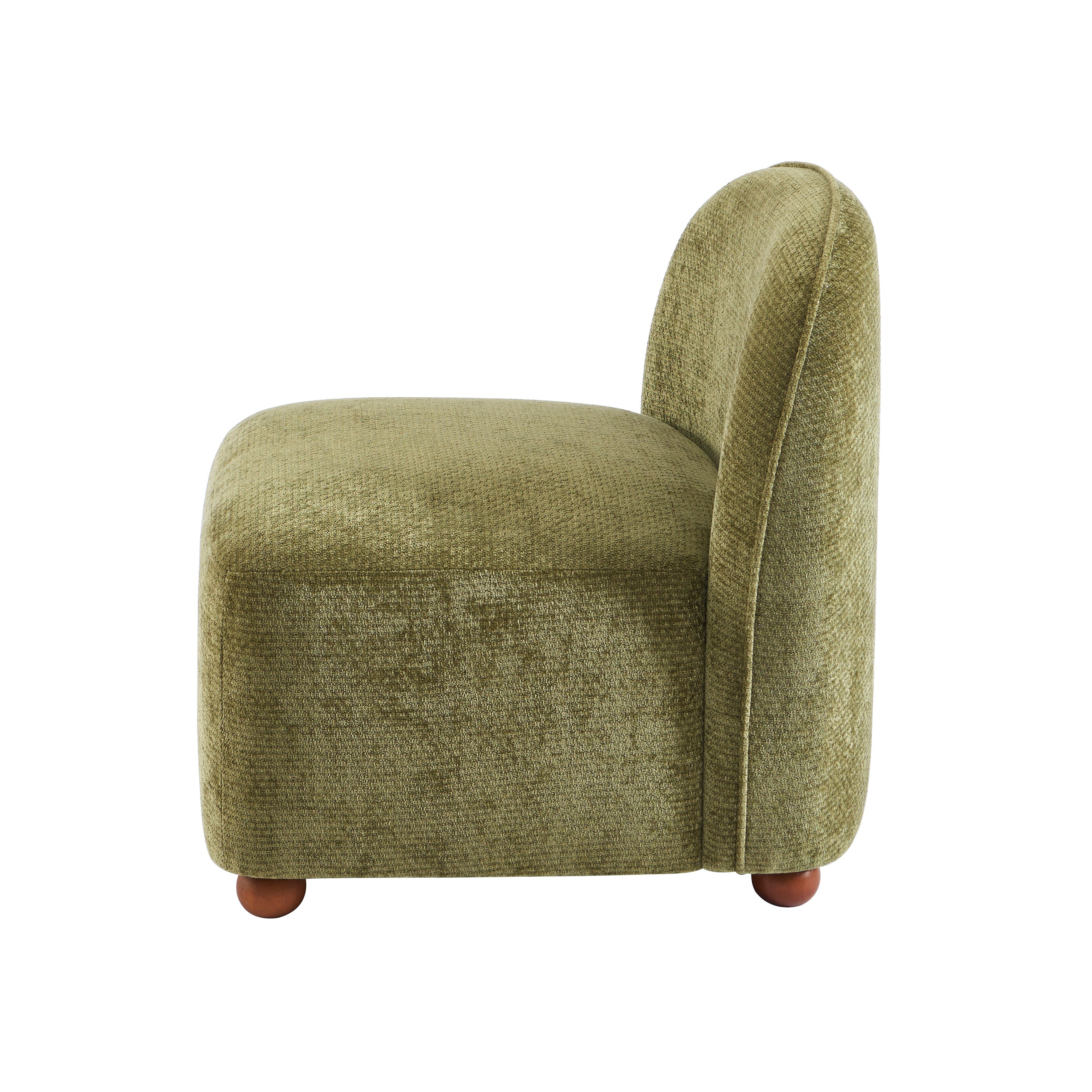 JUDY 30" Chenille Fabric Accent Chair - Green