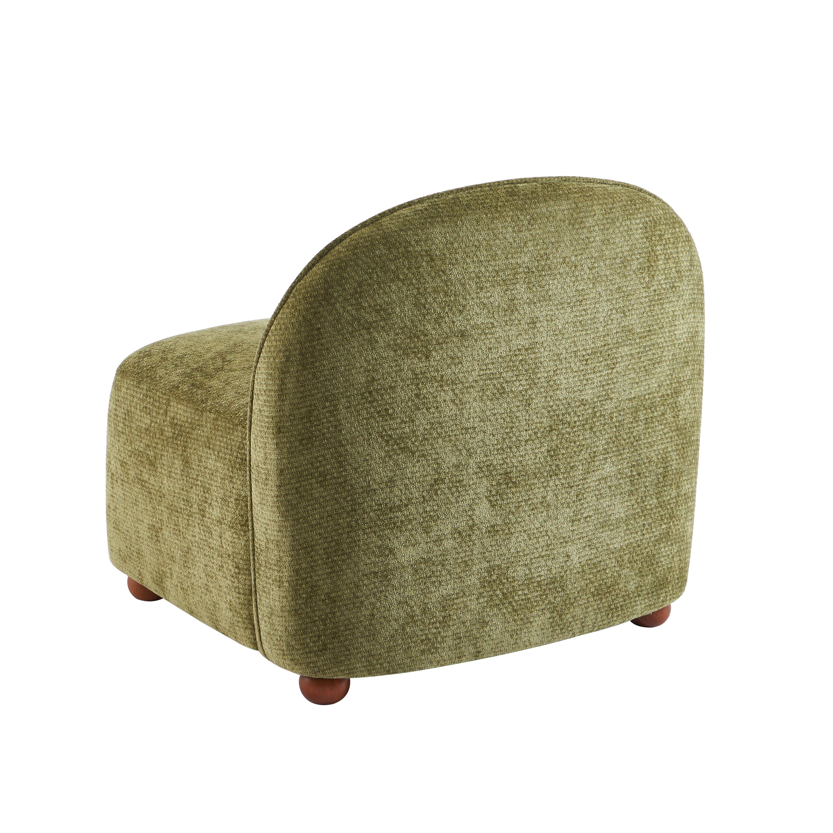JUDY 30" Chenille Fabric Accent Chair - Green