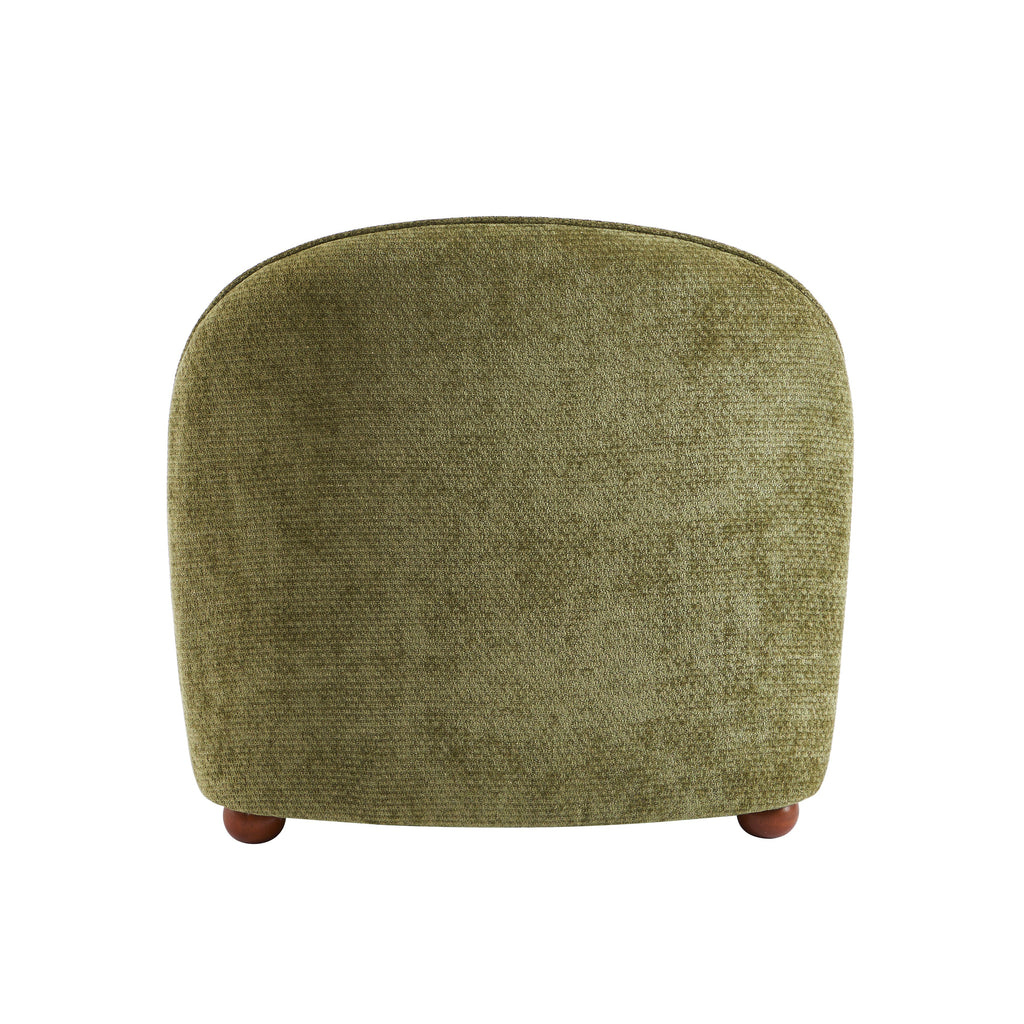 JUDY 30" Chenille Fabric Accent Chair - Green