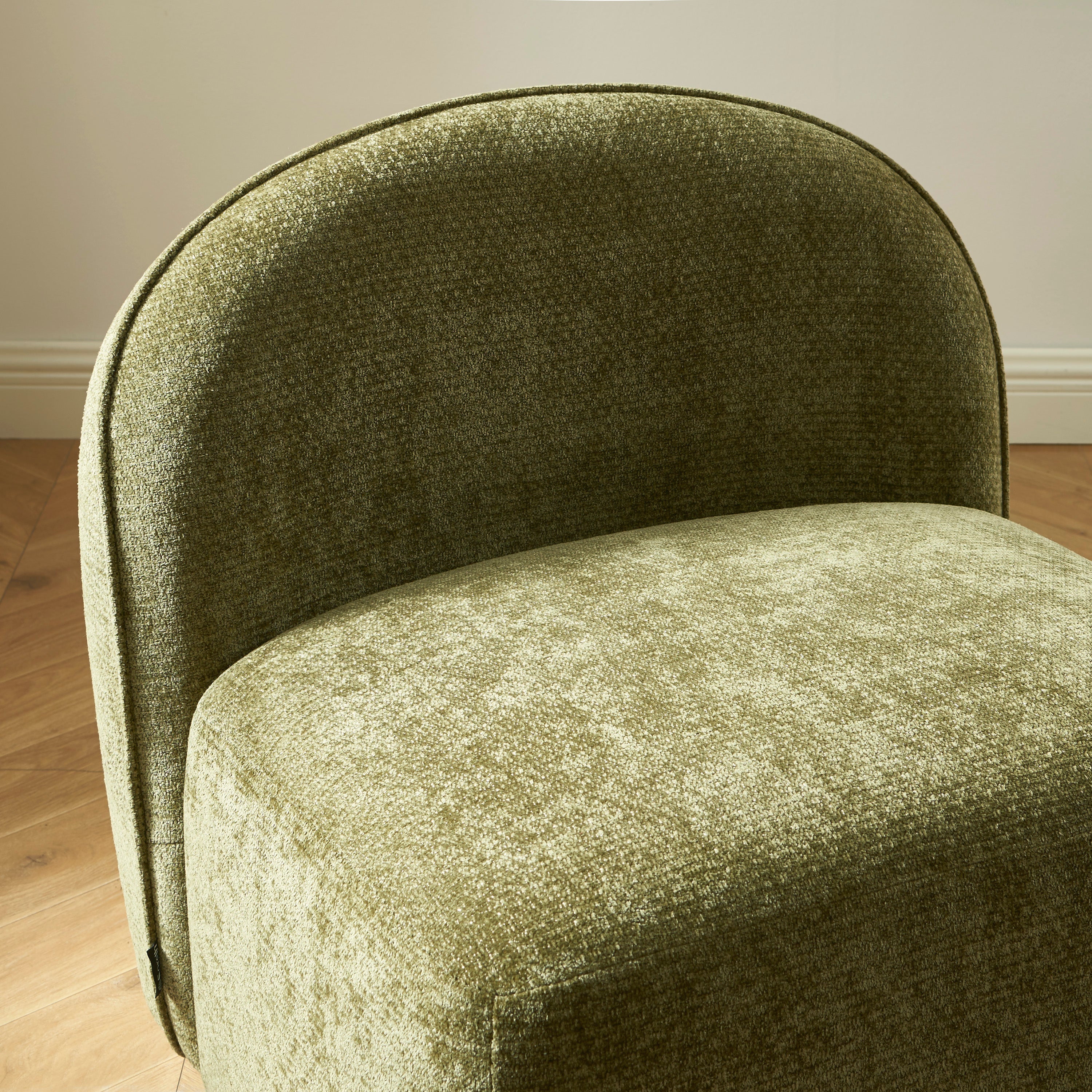 JUDY 30" Chenille Fabric Accent Chair - Green