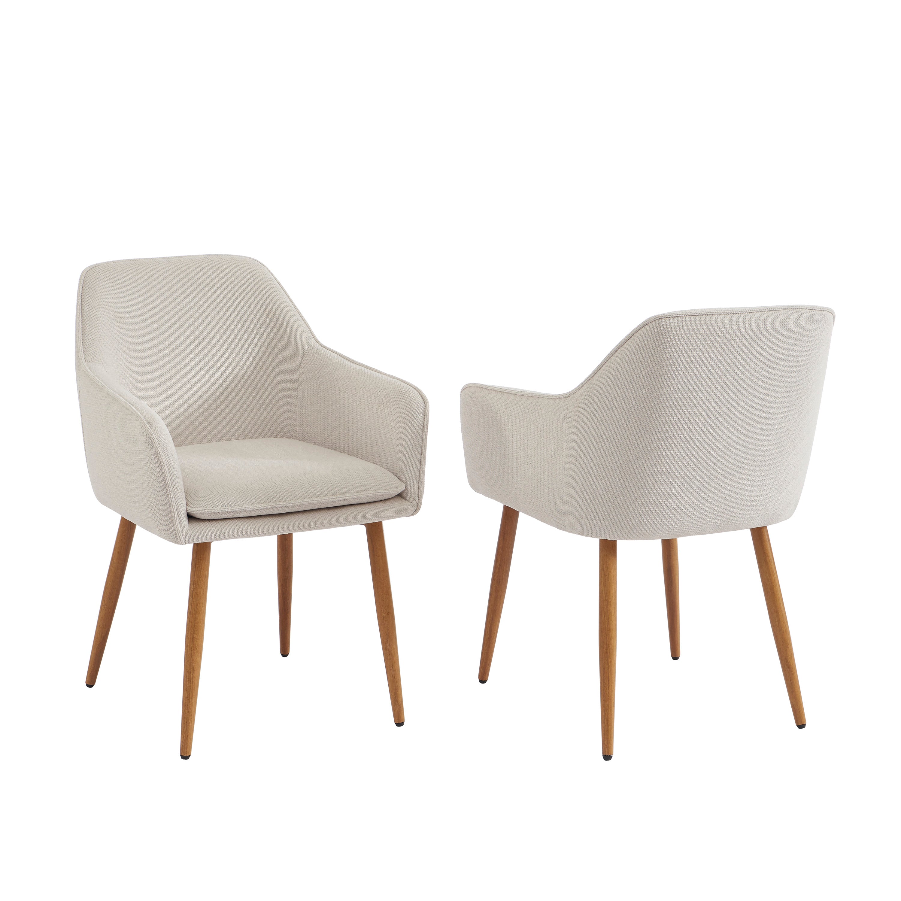 KALLI Set of 2 Upholstered Accent Armchairs