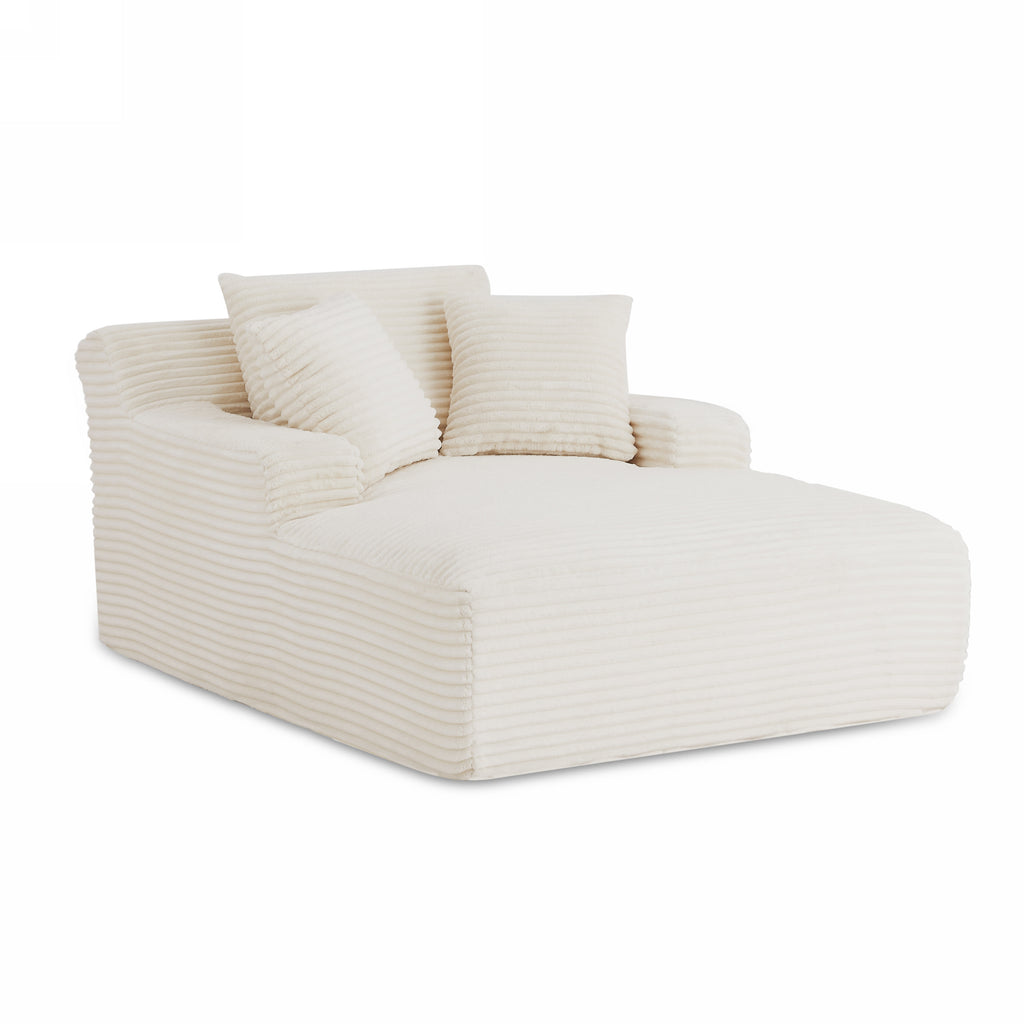 KENEDY Deep Compact Armchair – Corduroy Velvet Accent Chair For Modern Living Spaces