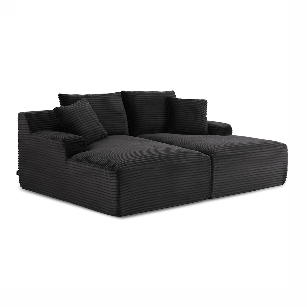 KENEDY 79'' 3-Seater Deep Sofa – Gray