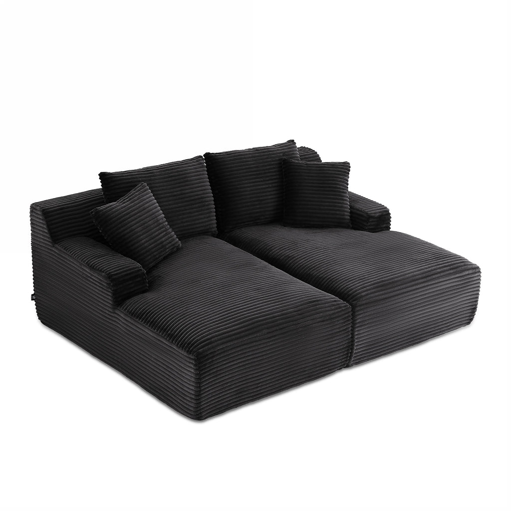 KENEDY 79'' 3-Seater Deep Sofa – Gray