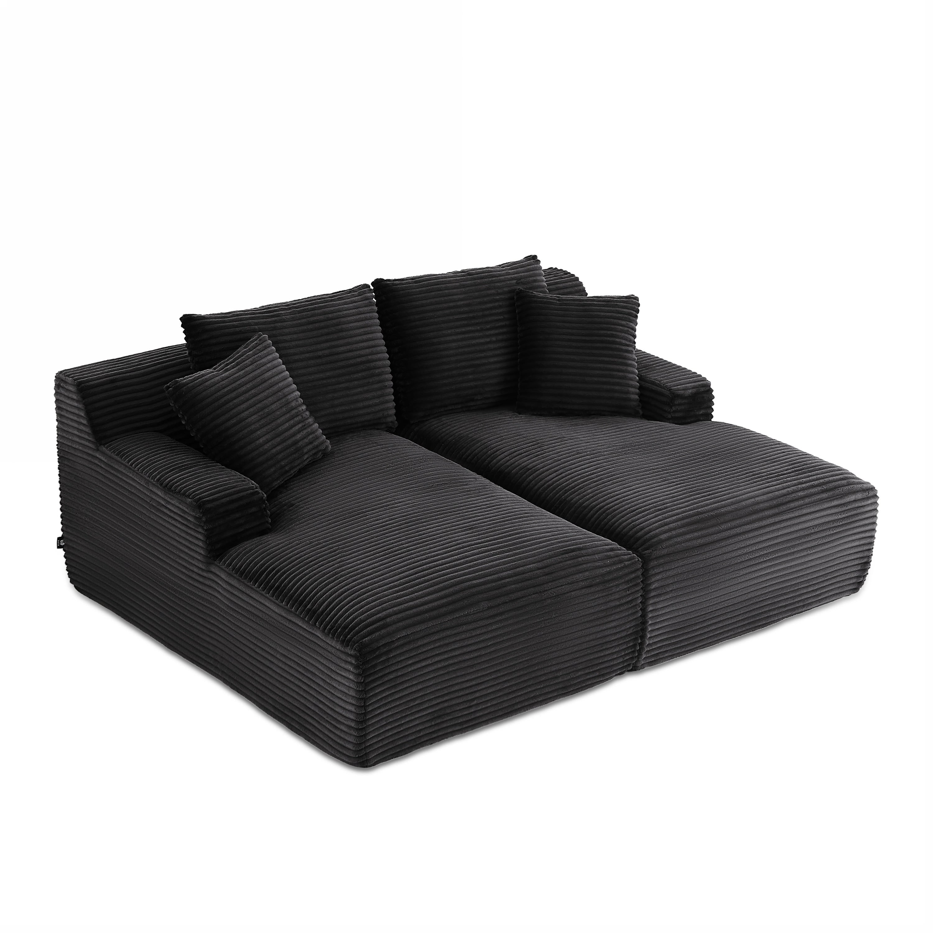 KENEDY 79'' 3-Seater Deep Sofa – Gray