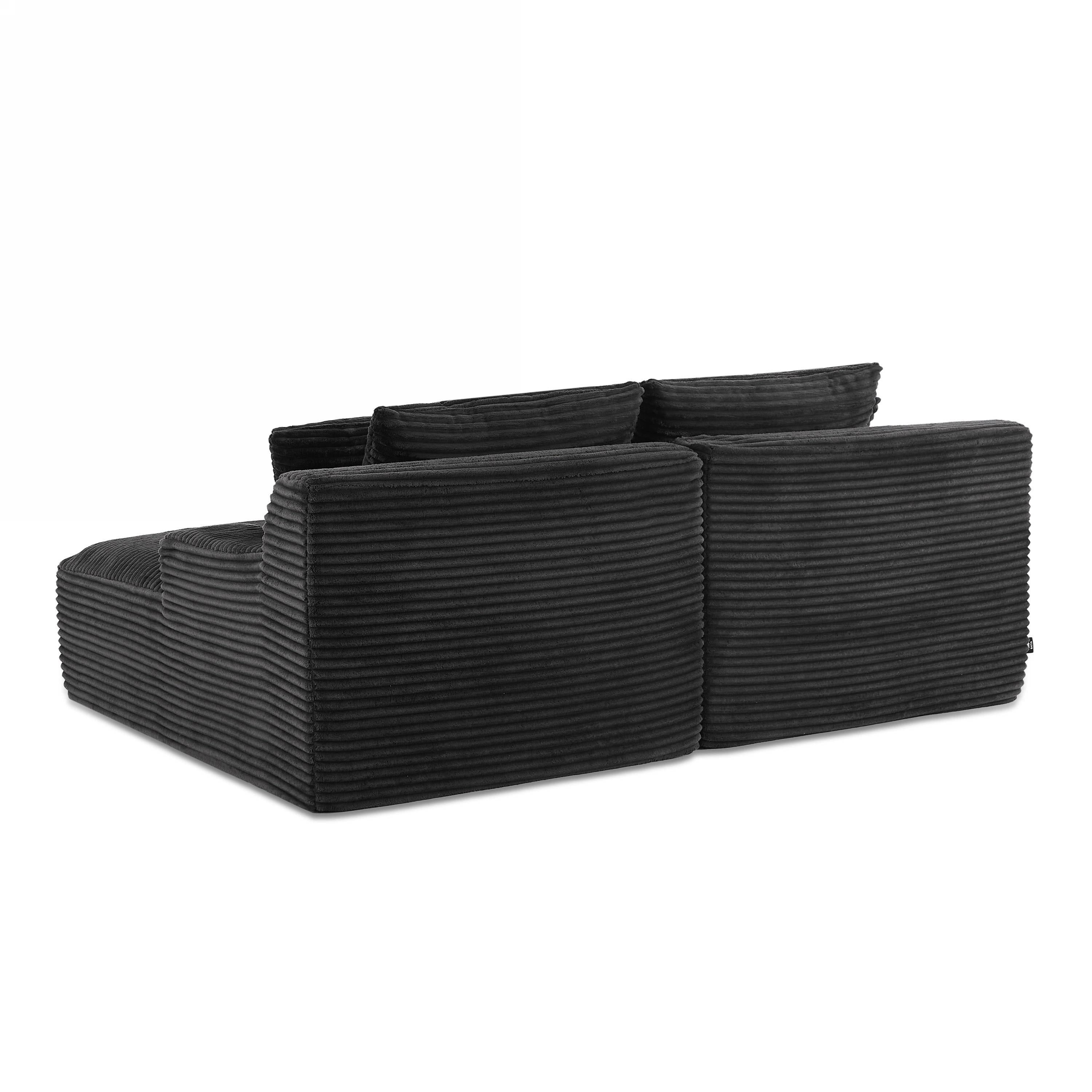 KENEDY 79'' 3-Seater Deep Sofa – Gray