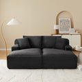 KENEDY 79'' 3-Seater Deep Sofa – Gray