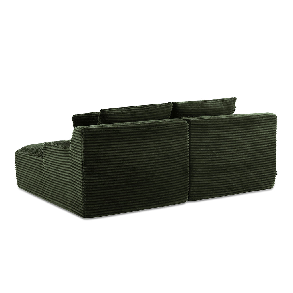 KENEDY 79'' 3-Seater Deep Sofa – Green