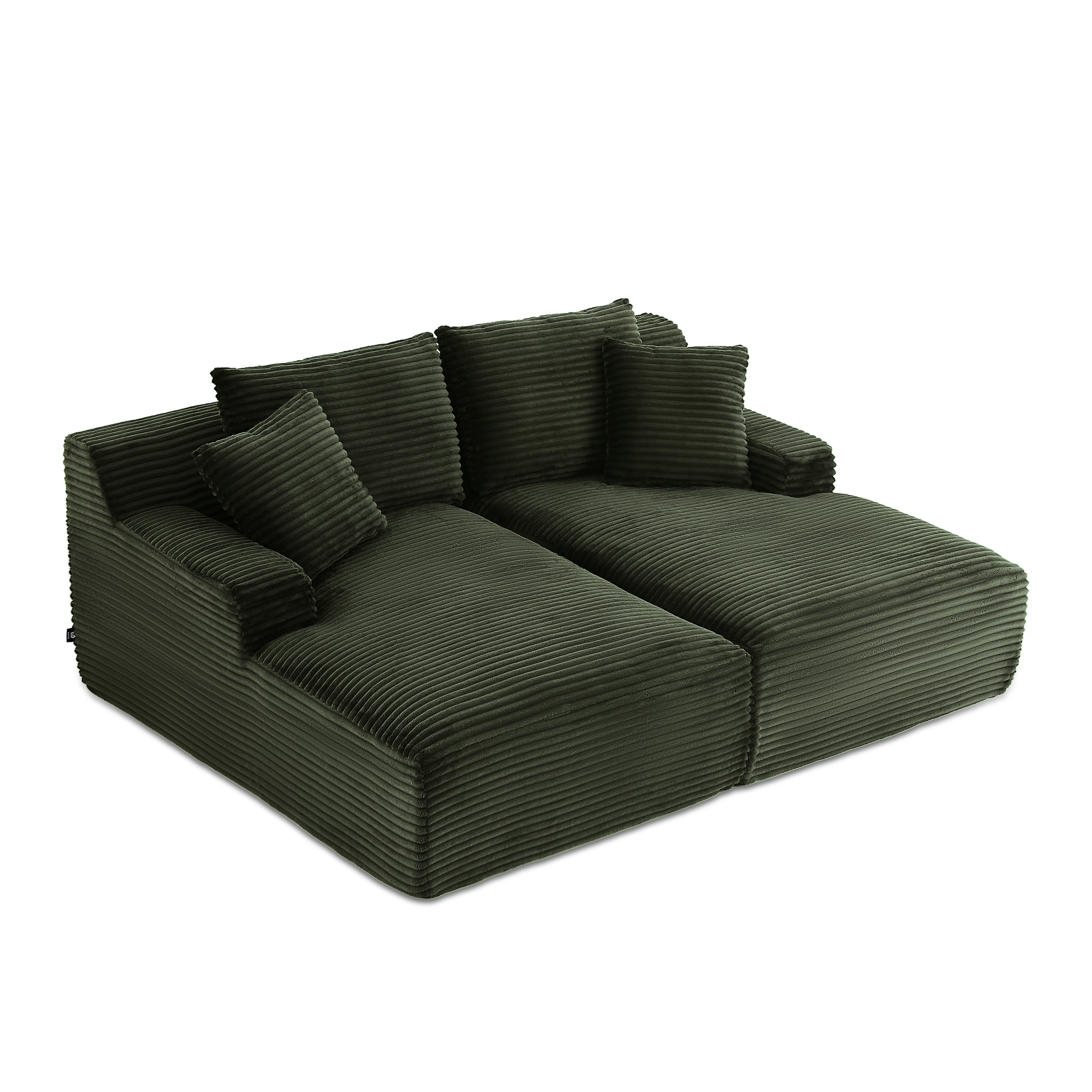 KENEDY 79'' 3-Seater Deep Sofa – Green