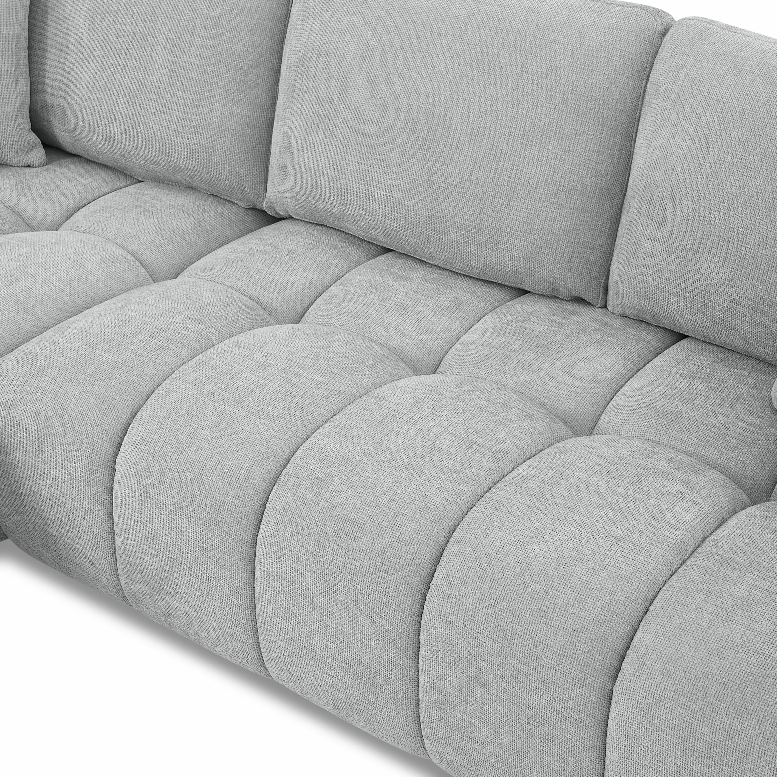 KEREA Right-Facing Sectional Sofa – Gray