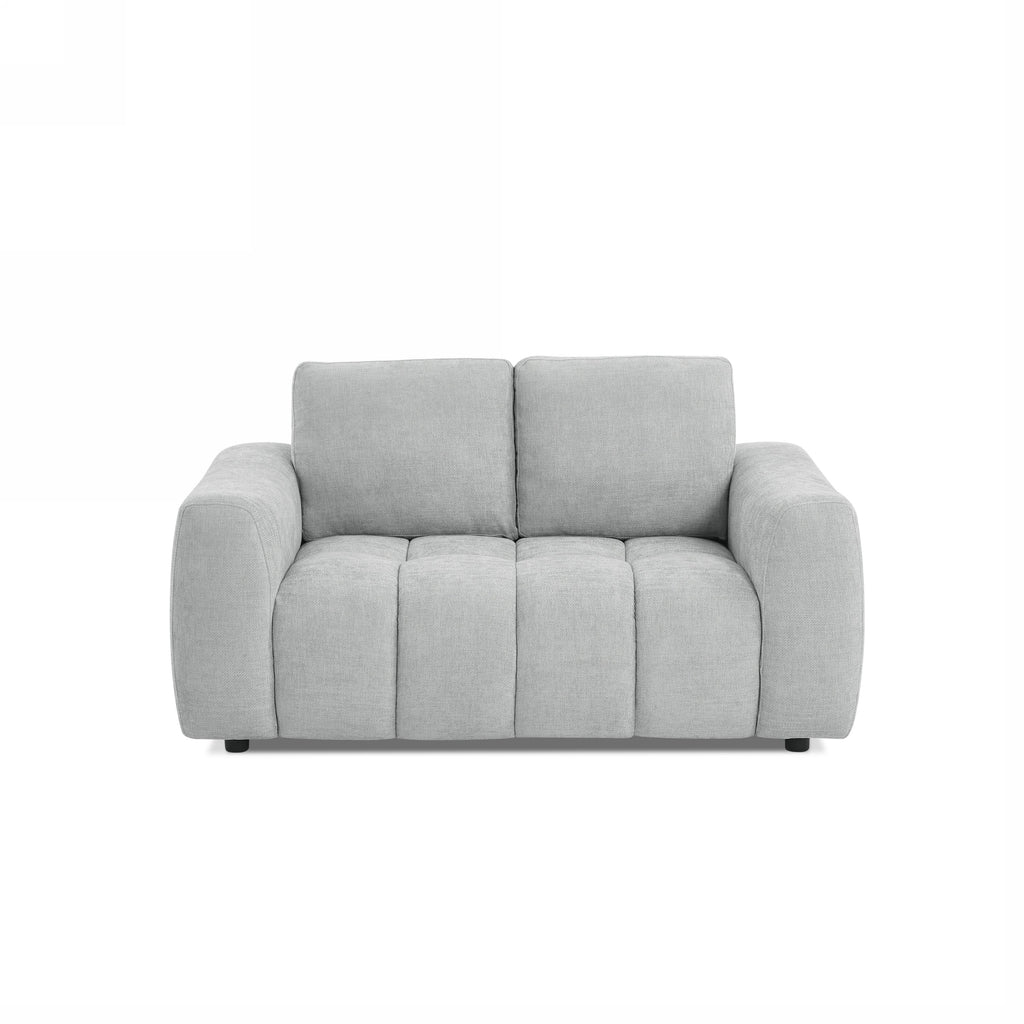 KEREA 61" Chenille Fabric Sofa - Gray