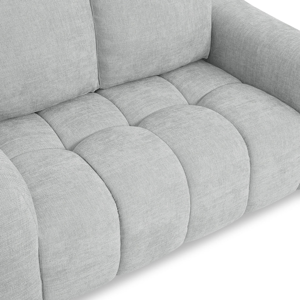 KEREA 61" Chenille Fabric Sofa - Gray
