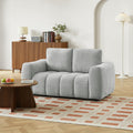 KEREA 61" Chenille Fabric Sofa - Gray