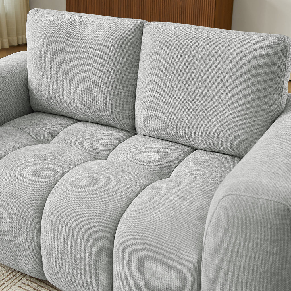 KEREA 3-Seater + 2-Seater Sofa Set – Fabric Living Room Furniture