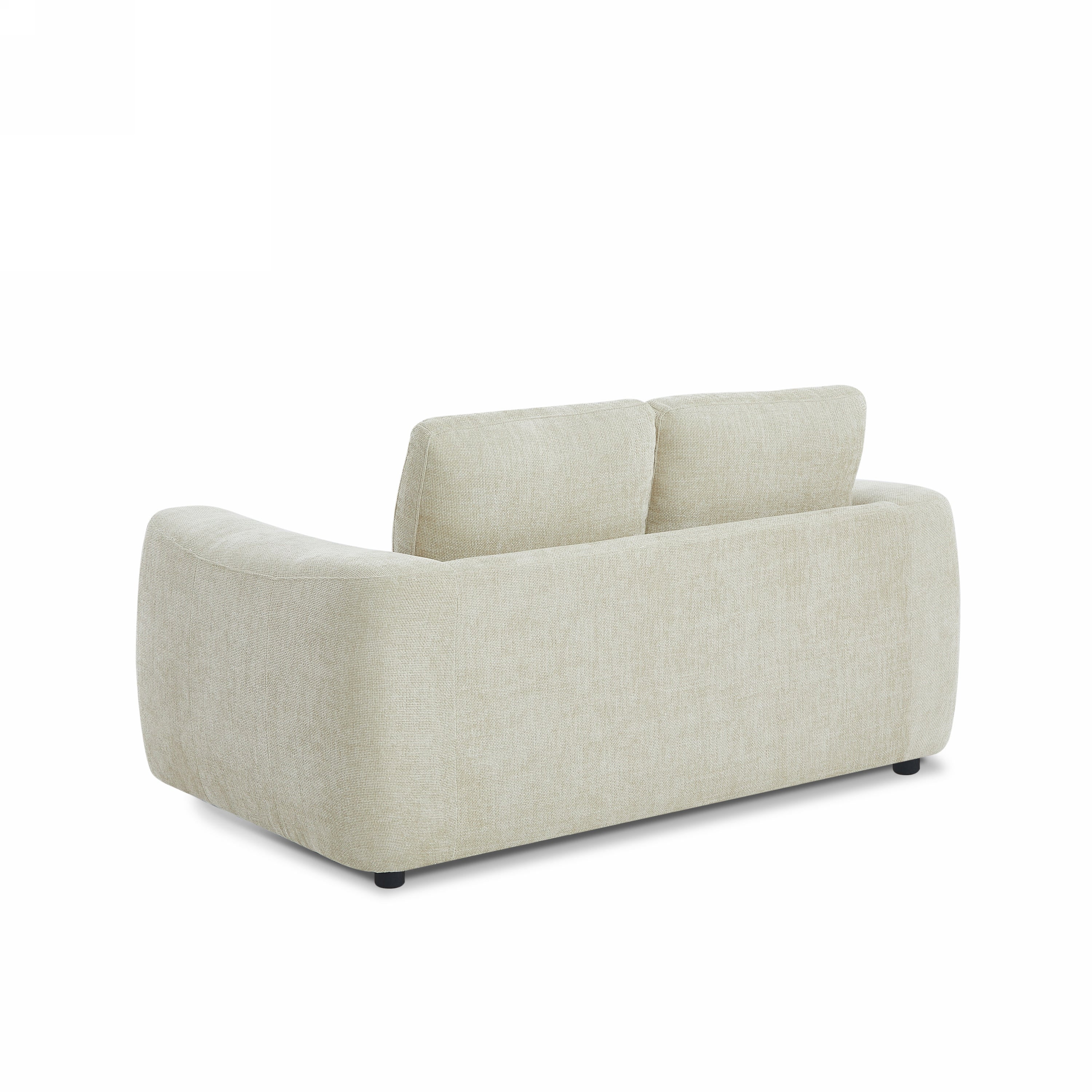 KEREA 61" Chenille Fabric Sofa - Taupe