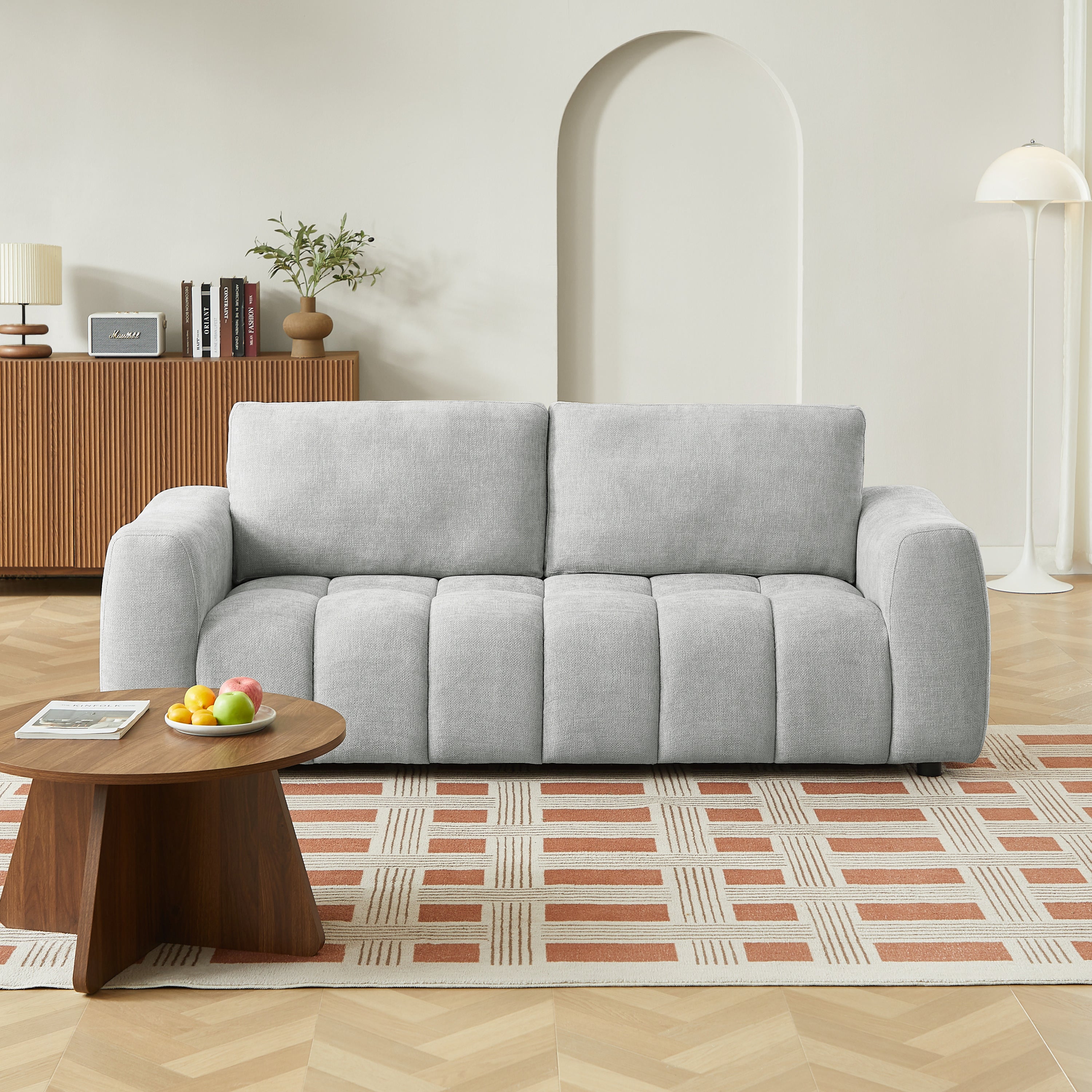 KEREA 3-Seater + 2-Seater Sofa Set – Fabric Living Room Furniture