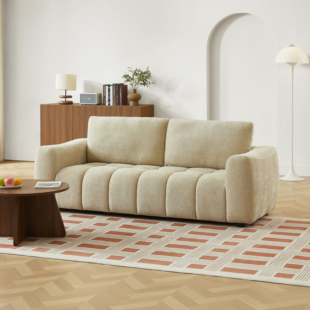 KEREA 3-Seater + 2-Seater Sofa Set – Fabric Living Room Furniture
