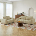 KEREA 3-Seater + 2-Seater Sofa Set – Fabric Living Room Furniture